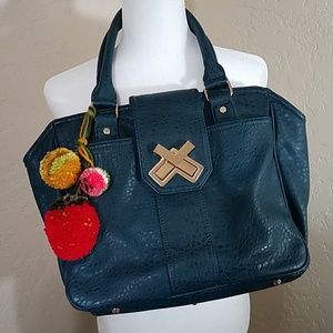 Deux Lux Vegan Leather Satchel Purse